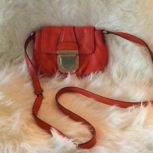 MICHAEL KORS GENUINE LEATHER ORANGE SMALL BAG